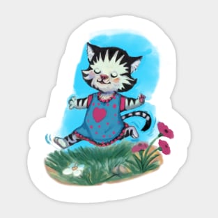 Happy kitten Sticker